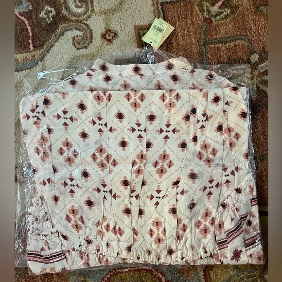 NWT In Packaging Stetson GAUCHO HERRINGBONE DRESS Size Large Cream Pink Western - Picture 6 of 9